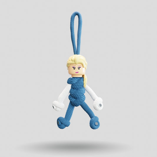 Elsa Paracord Buddy Keychain