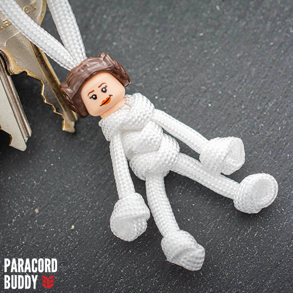 Princess Leia Paracord Buddy Keychain