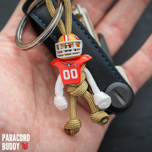 San Francisco 49ers Paracord Buddy Keychain