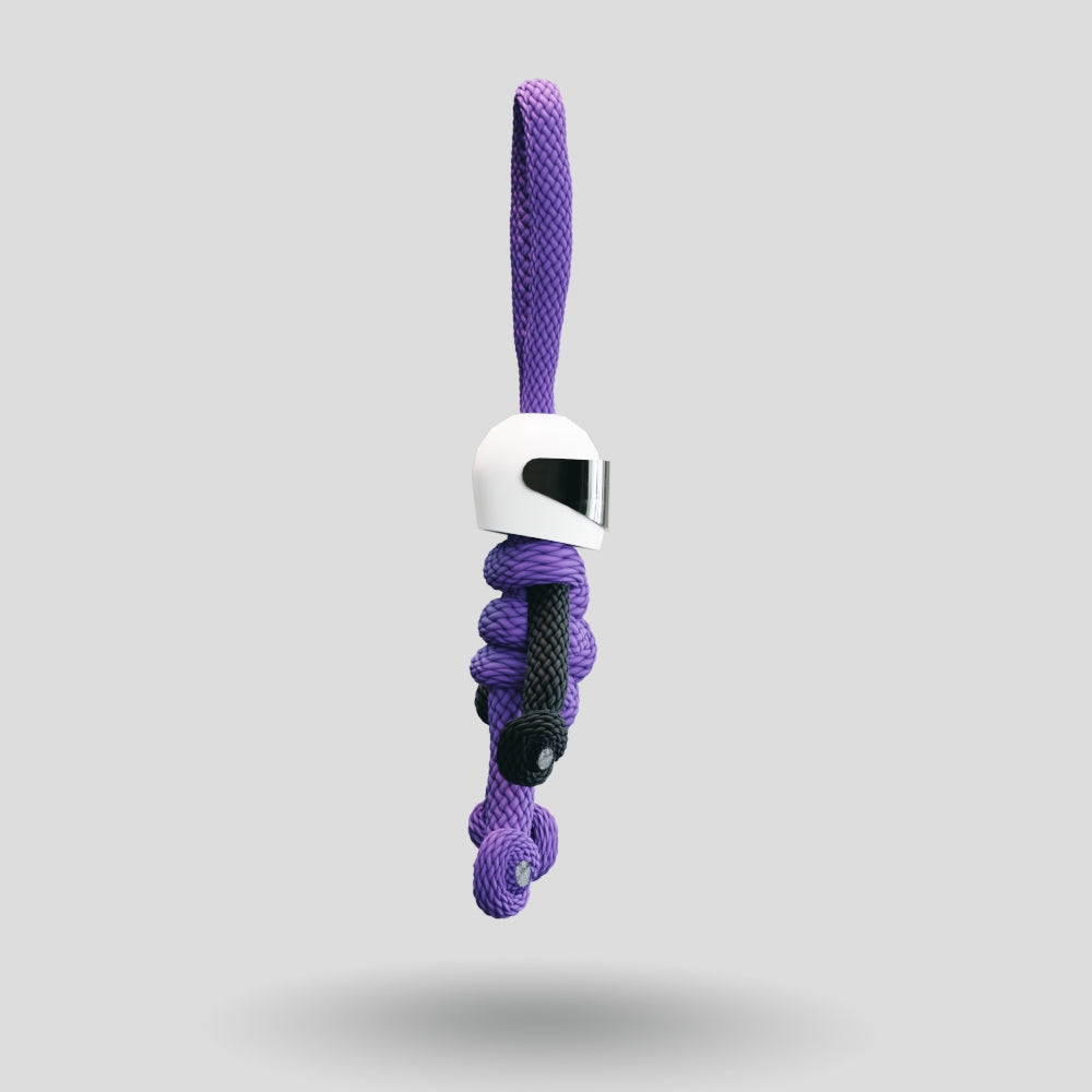 Purple Biker Buddy Paracord Keychain