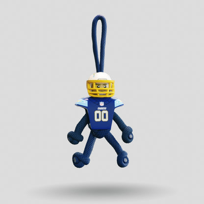 LA Chargers Paracord Buddy Keychain