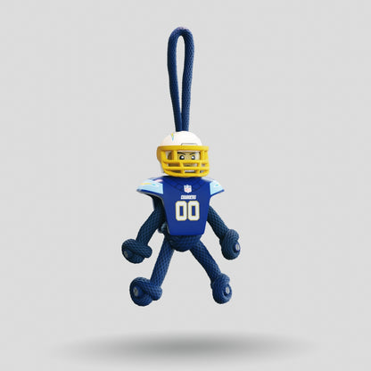 LA Chargers Paracord Buddy Keychain