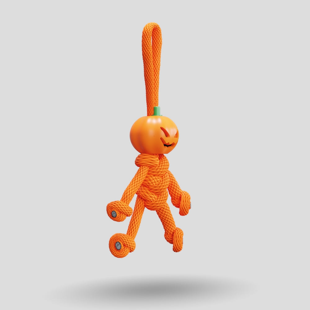 Pumpkin Paracord Buddy Keychain