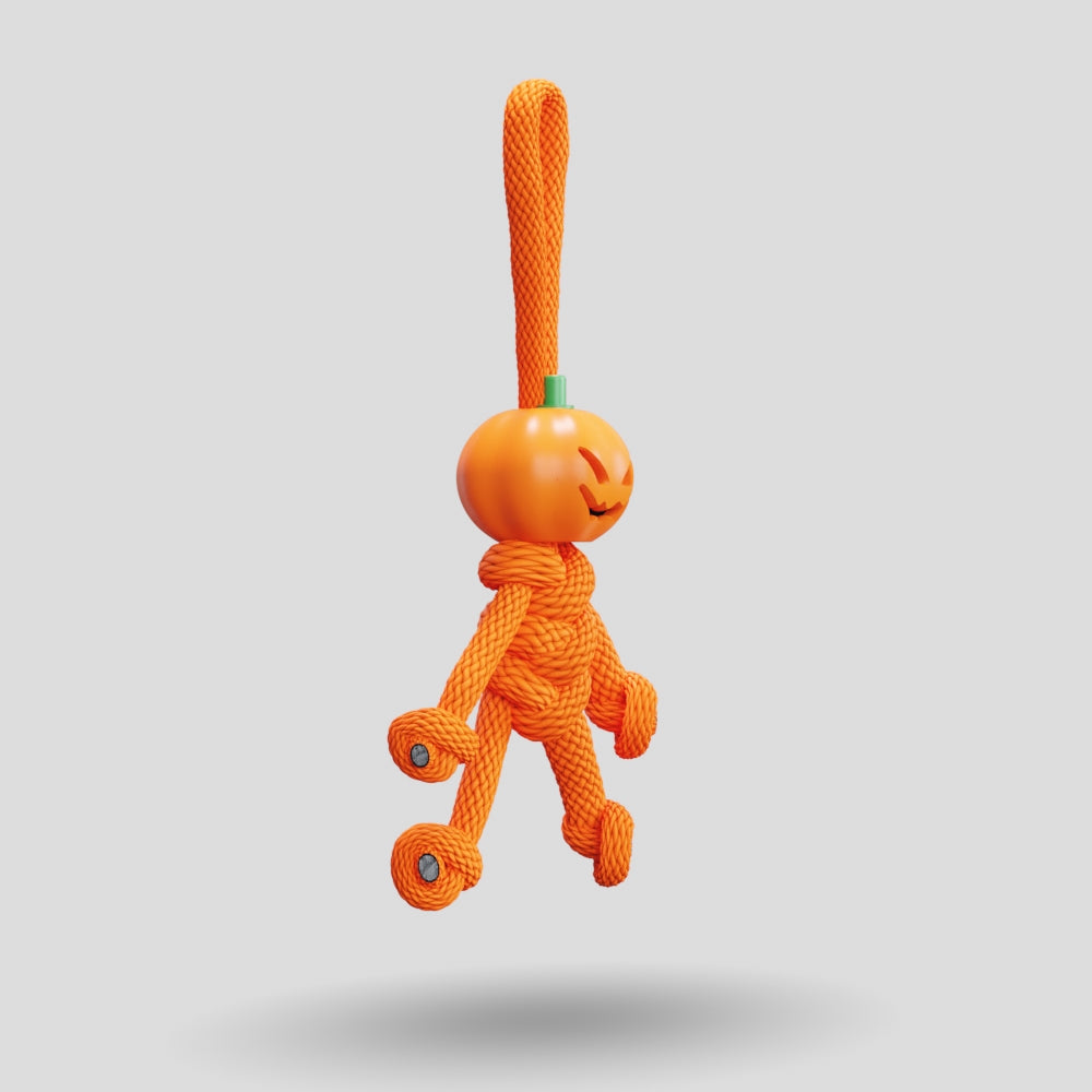 Pumpkin Paracord Buddy Keychain