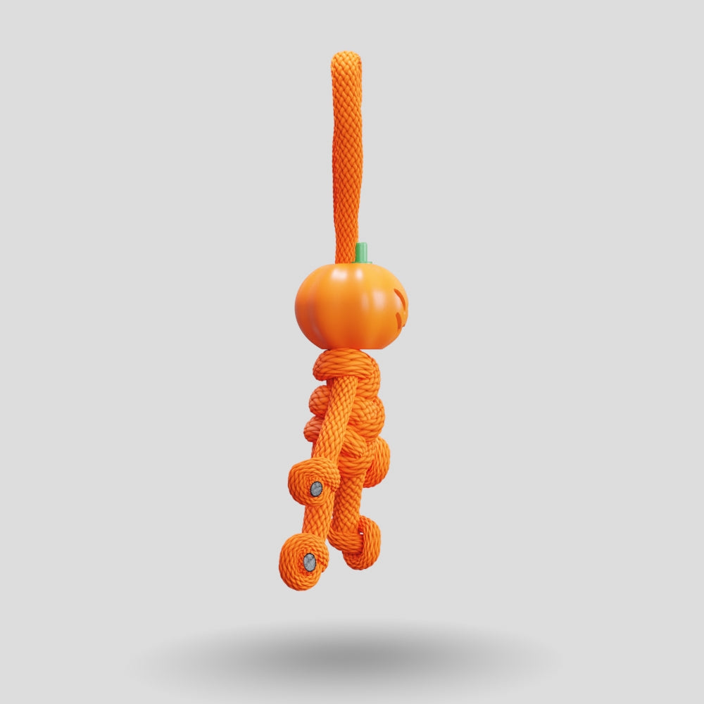 Pumpkin Paracord Buddy Keychain