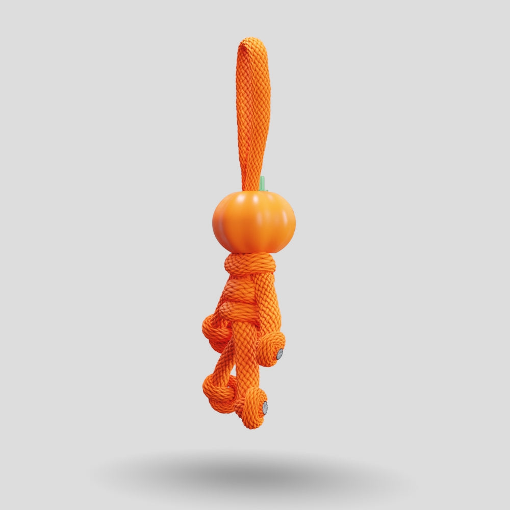 Pumpkin Paracord Buddy Keychain