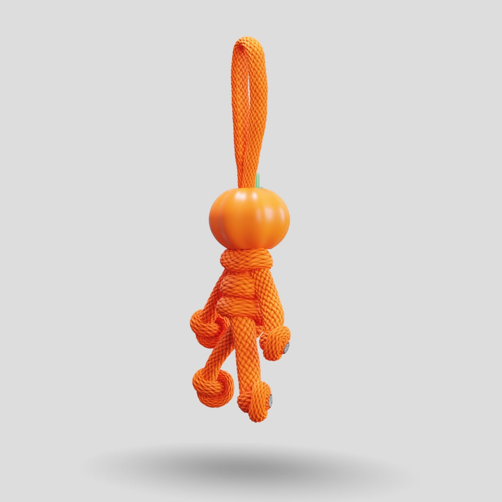 Pumpkin Paracord Buddy Keychain