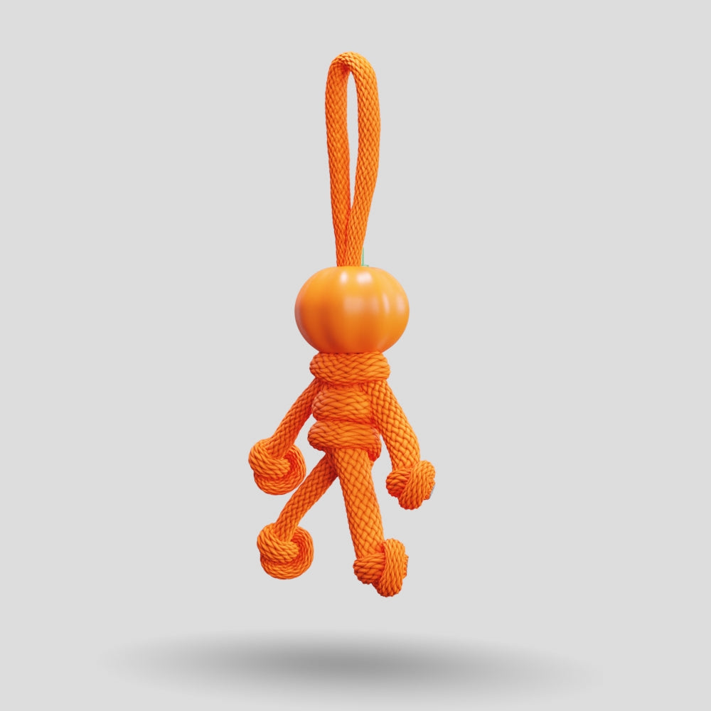 Pumpkin Paracord Buddy Keychain
