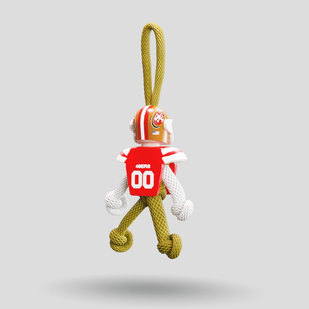 San Francisco 49ers Paracord Buddy Keychain