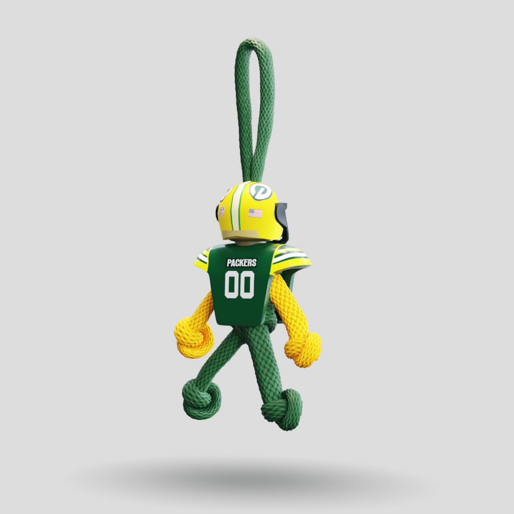 Green Bay Packers Paracord Buddy Keychain