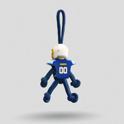 LA Chargers Paracord Buddy Keychain