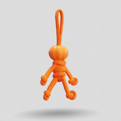 Pumpkin Paracord Buddy Keychain