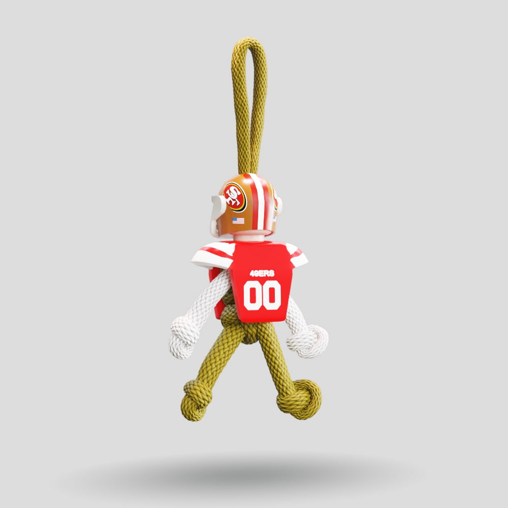 San Francisco 49ers Paracord Buddy Keychain