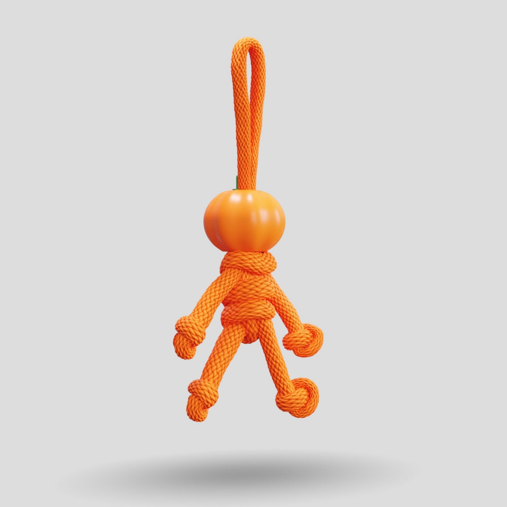 Pumpkin Paracord Buddy Keychain