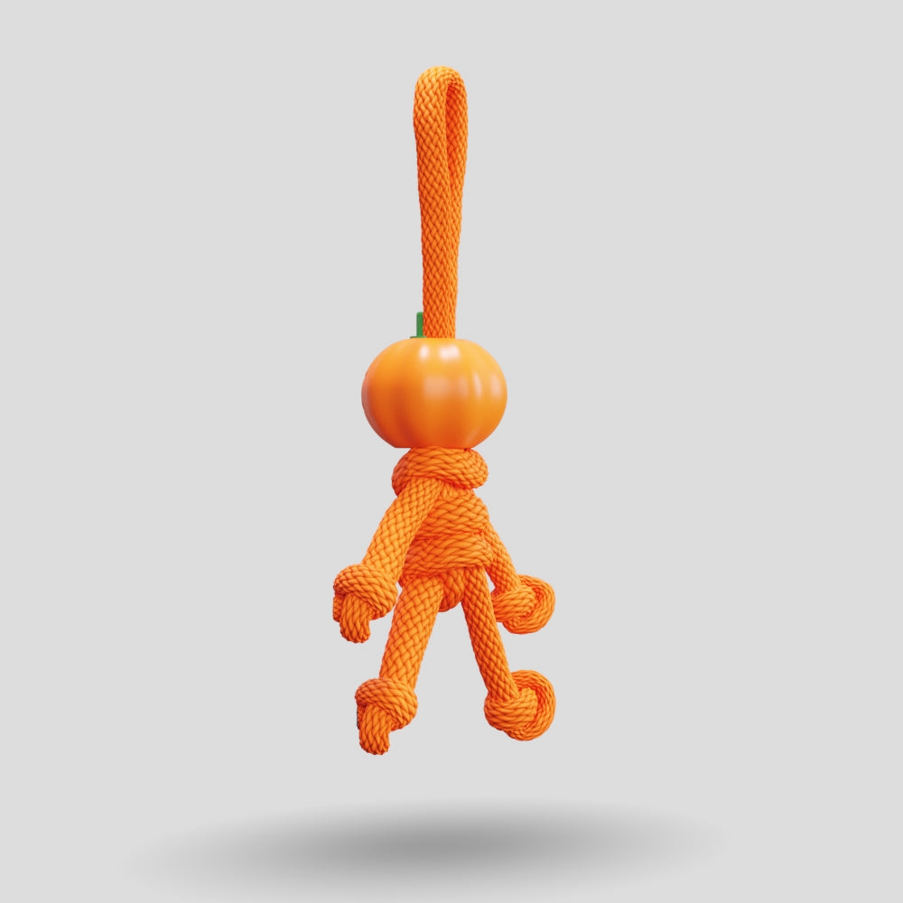 Pumpkin Paracord Buddy Keychain