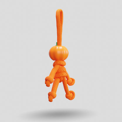 Pumpkin Paracord Buddy Keychain