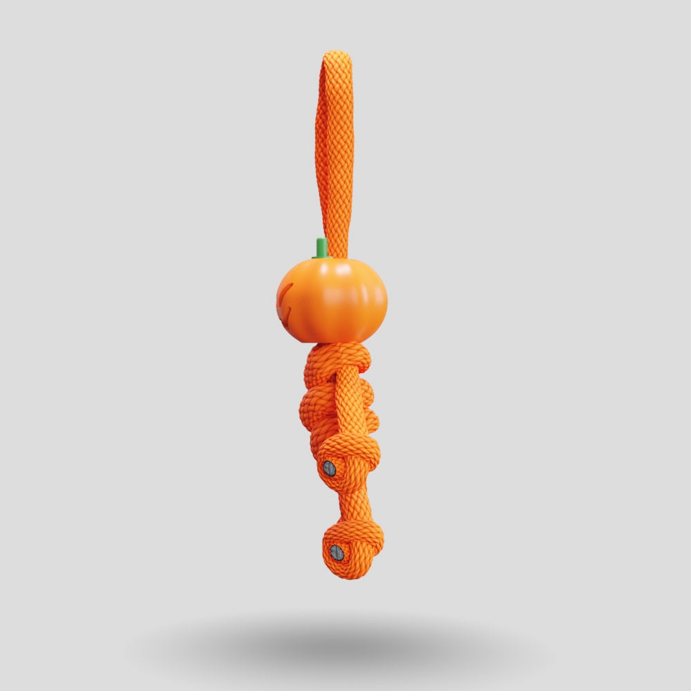 Pumpkin Paracord Buddy Keychain