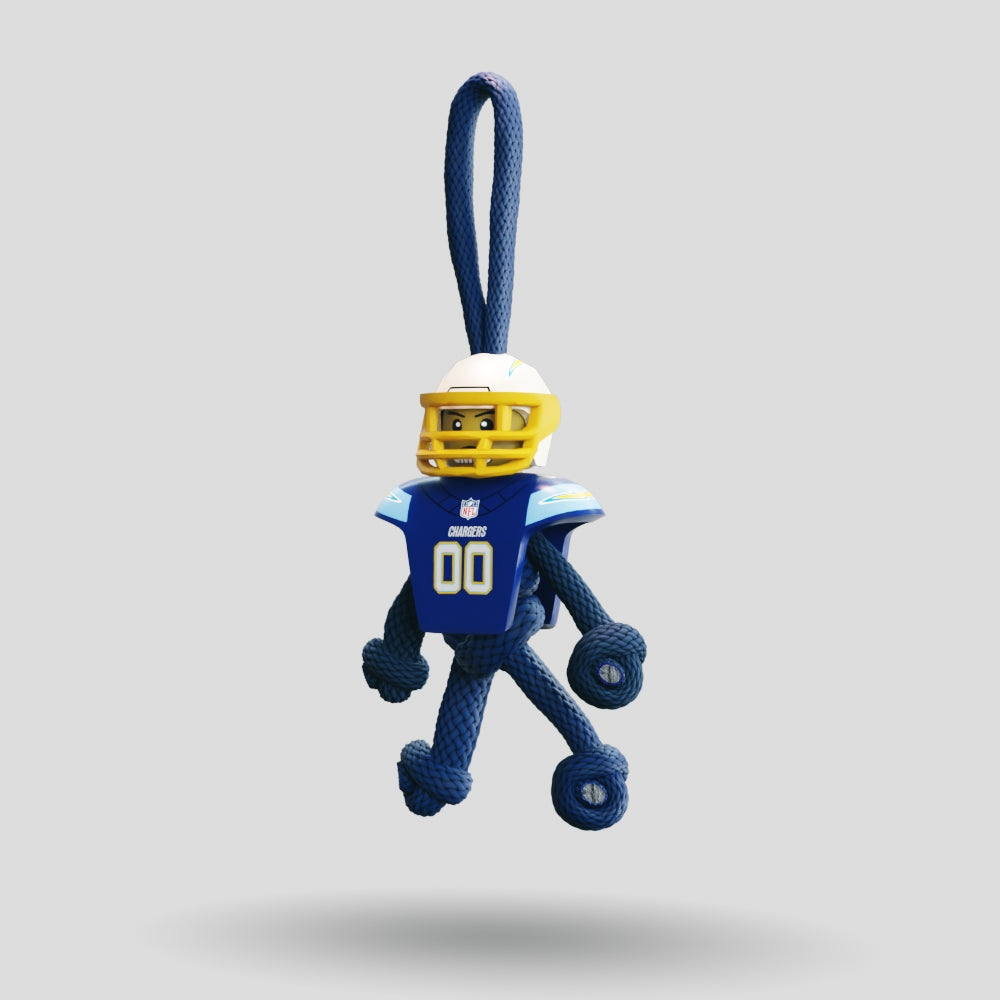 LA Chargers Paracord Buddy Keychain