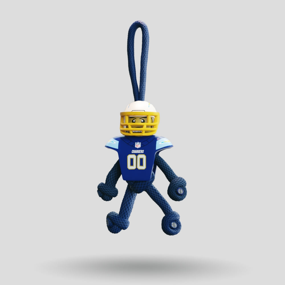 LA Chargers Paracord Buddy Keychain