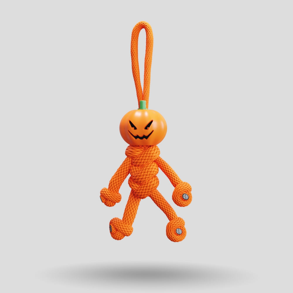 Pumpkin Paracord Buddy Keychain
