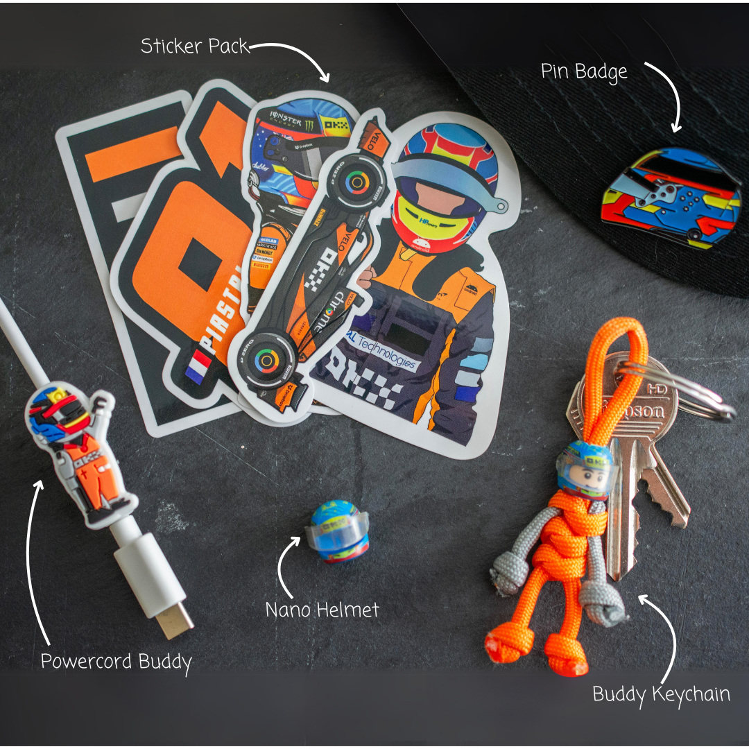 WIL Team F1 Motorsport Paracord Buddy Keychain