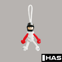 Thumbnail for HAS White & Red Motorsport Paracord Buddy Keychain
