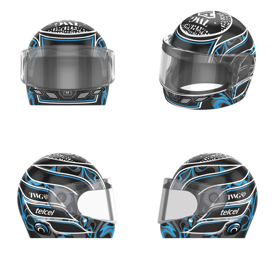 F1 Custom Minifig Helmets