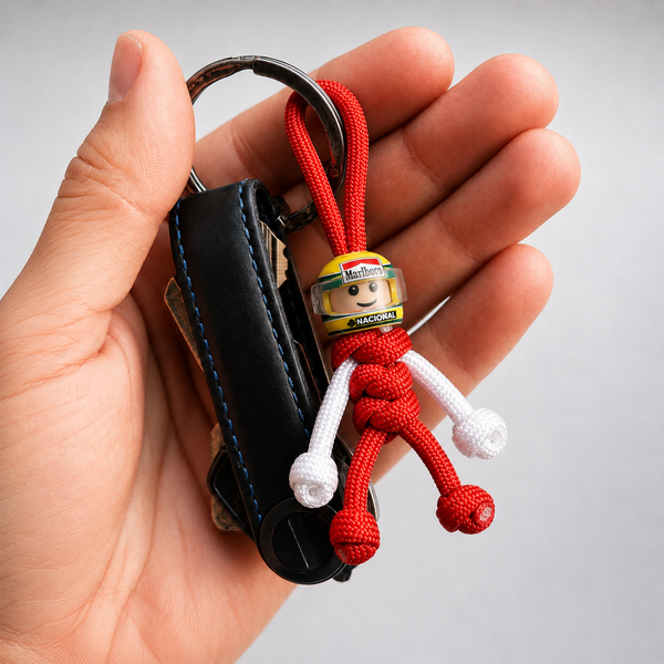 Ayrton Senna Paracord Buddy Keychain