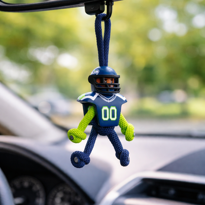 Seattle Seahawks Paracord Buddy Keychain