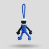 Blue Biker Buddy Paracord Keychain