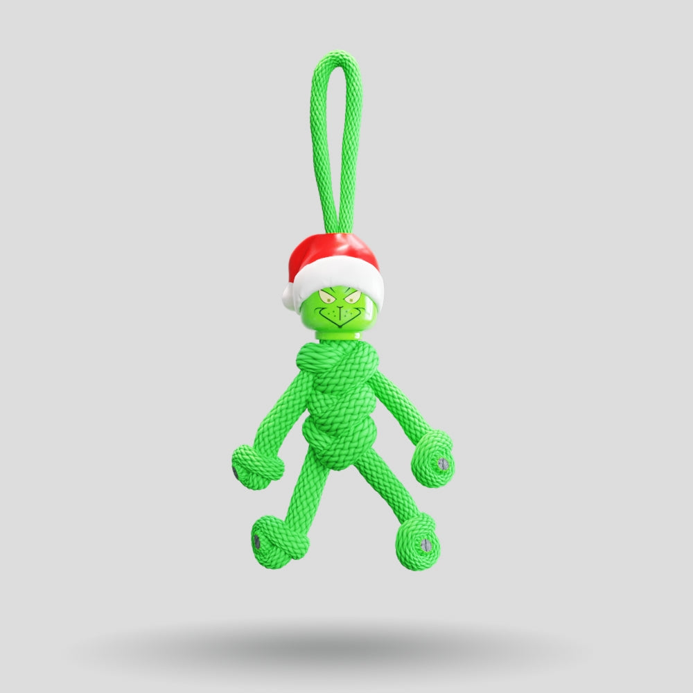 Grinch Paracord Buddy Keychain