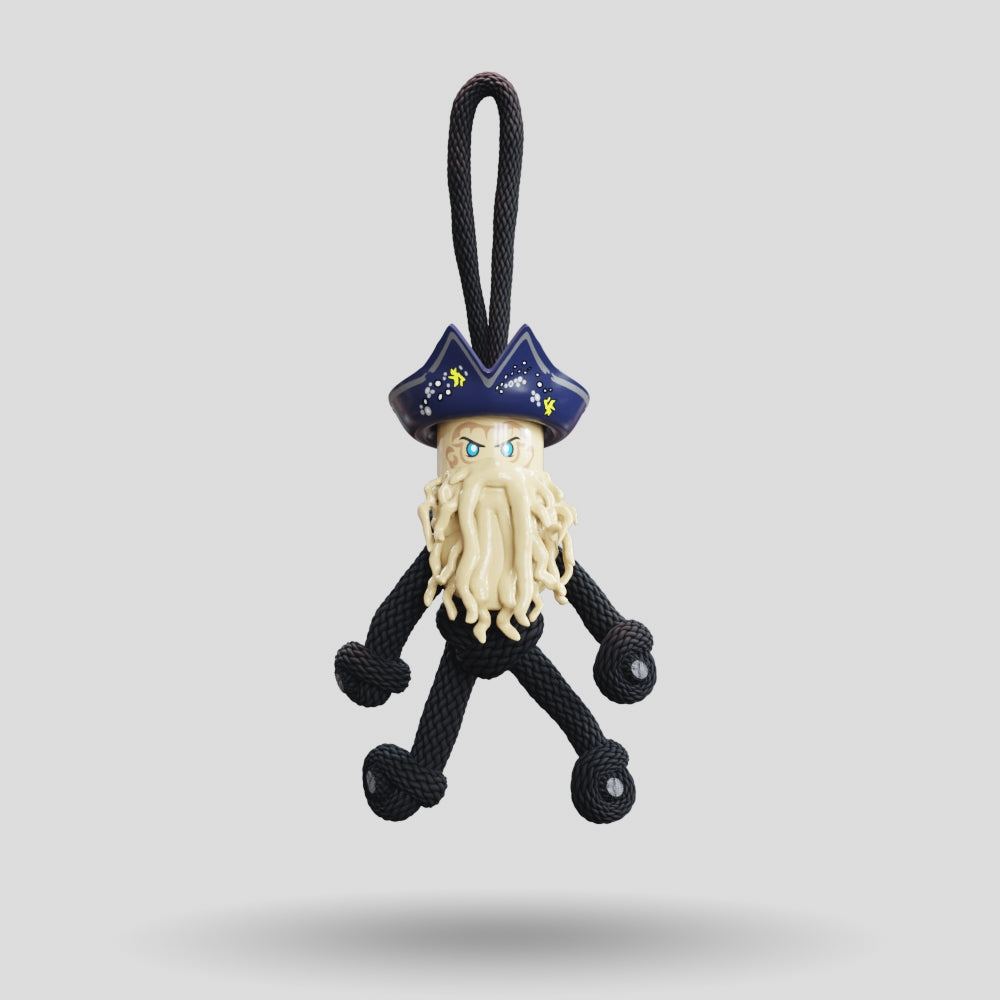 Davy Jones POTC Paracord Buddy Keychain