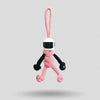 Pink Biker Buddy Paracord Keychain