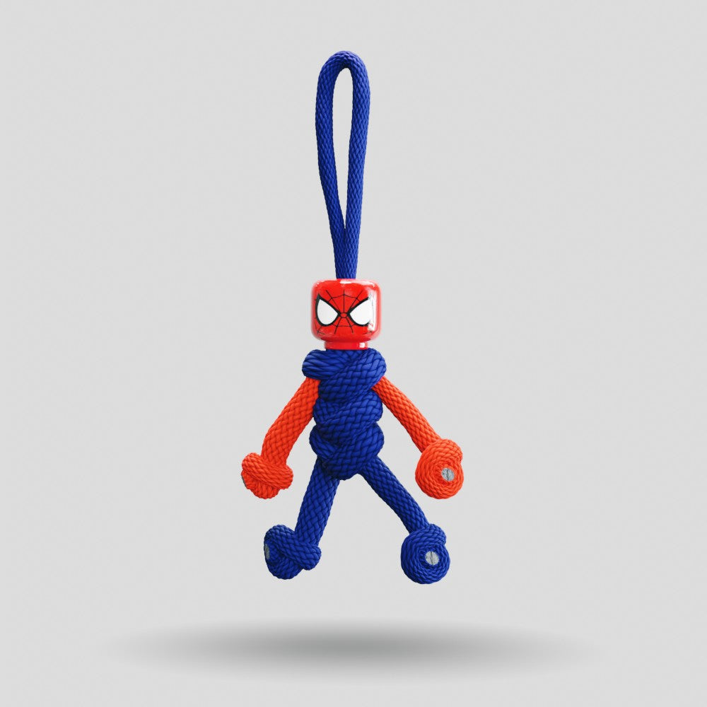 Spiderman Paracord Buddy Keychain