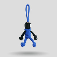 Thumbnail for Black Blue Biker Buddy Paracord Keychain