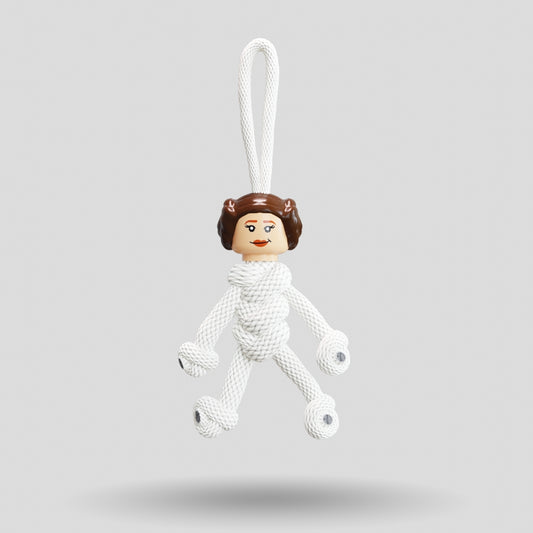 Princess Leia Paracord Buddy Keychain
