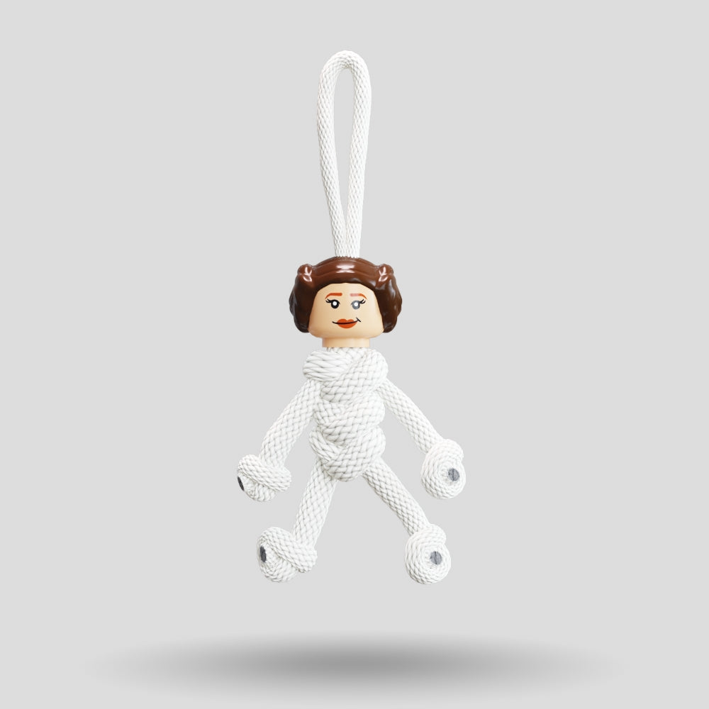 Princess Leia Paracord Buddy Keychain