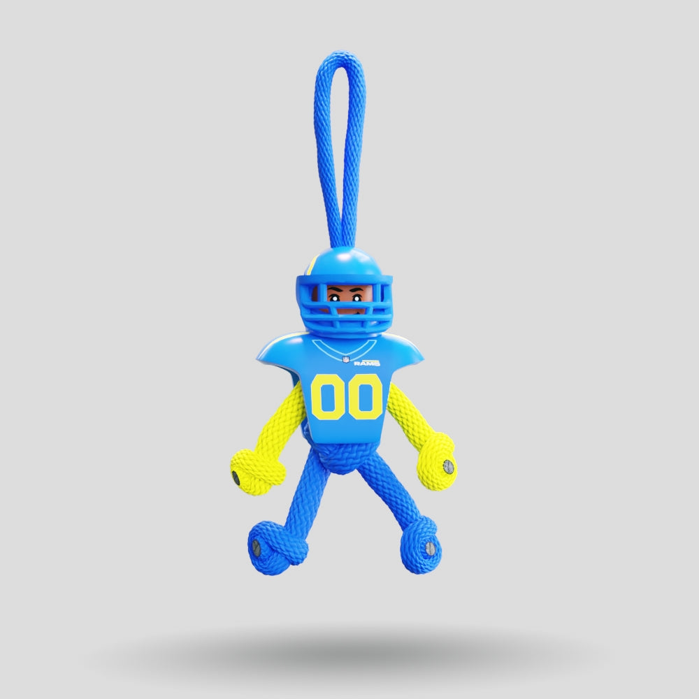 LA RAMS Paracord Buddy Keychain