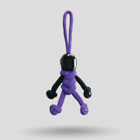 Thumbnail for Black Purple Biker Buddy Paracord Keychain no