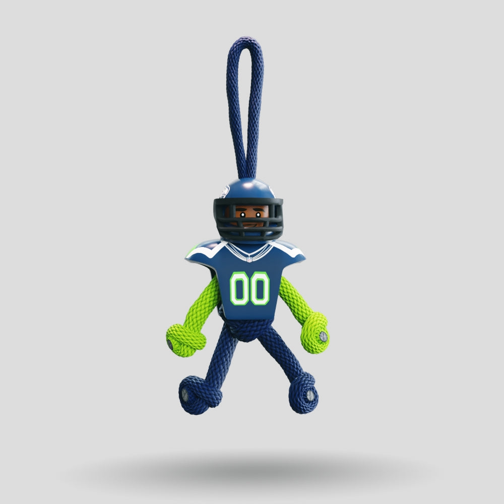 Seattle Seahawks Paracord Buddy Keychain