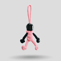 Thumbnail for Black Pink Biker Buddy Paracord Keychain