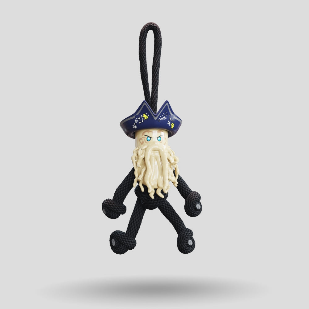 Davy Jones POTC Paracord Buddy Keychain