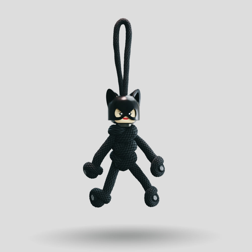 Catwoman Paracord Buddy Keychain