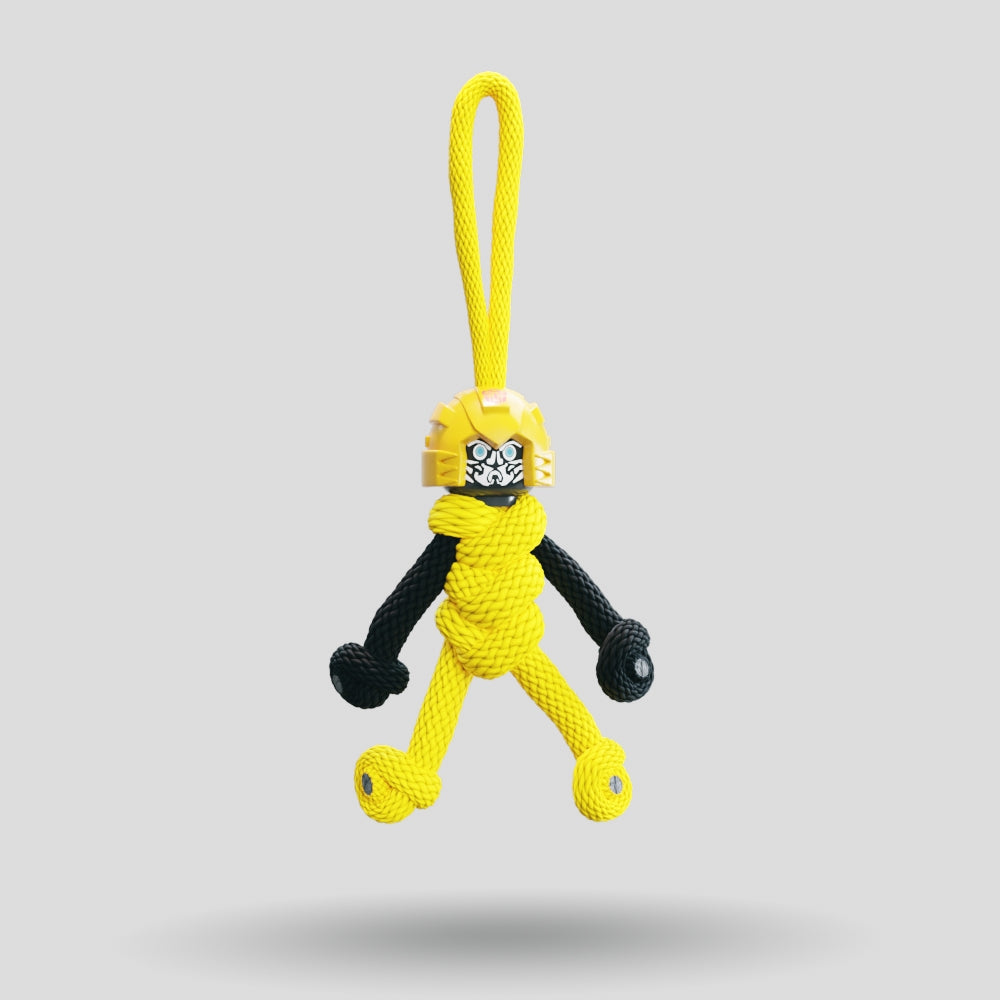 Bumblebee Paracord Buddy Keychain