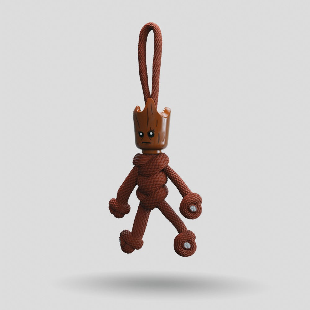 Groot Paracord Buddy Keychain