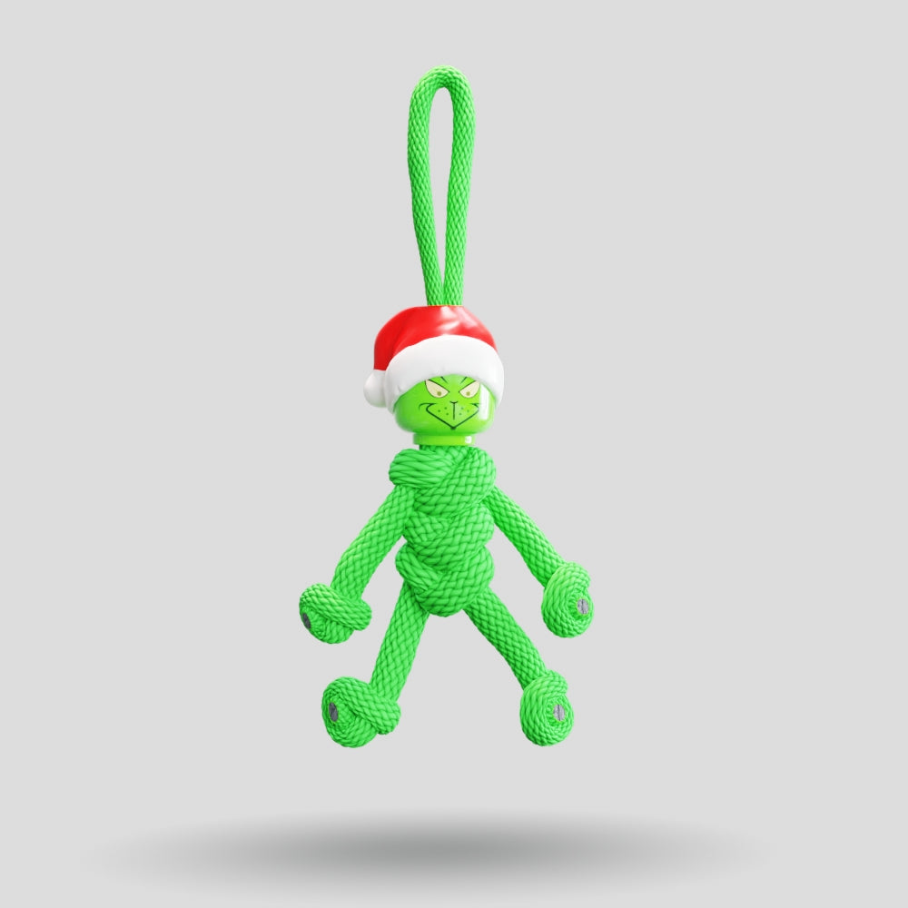 Grinch Paracord Buddy Keychain