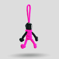 Thumbnail for Black Hot Pink Biker Buddy Paracord Keychain