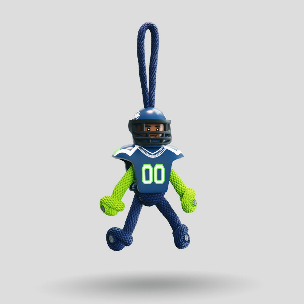 Seattle Seahawks Paracord Buddy Keychain