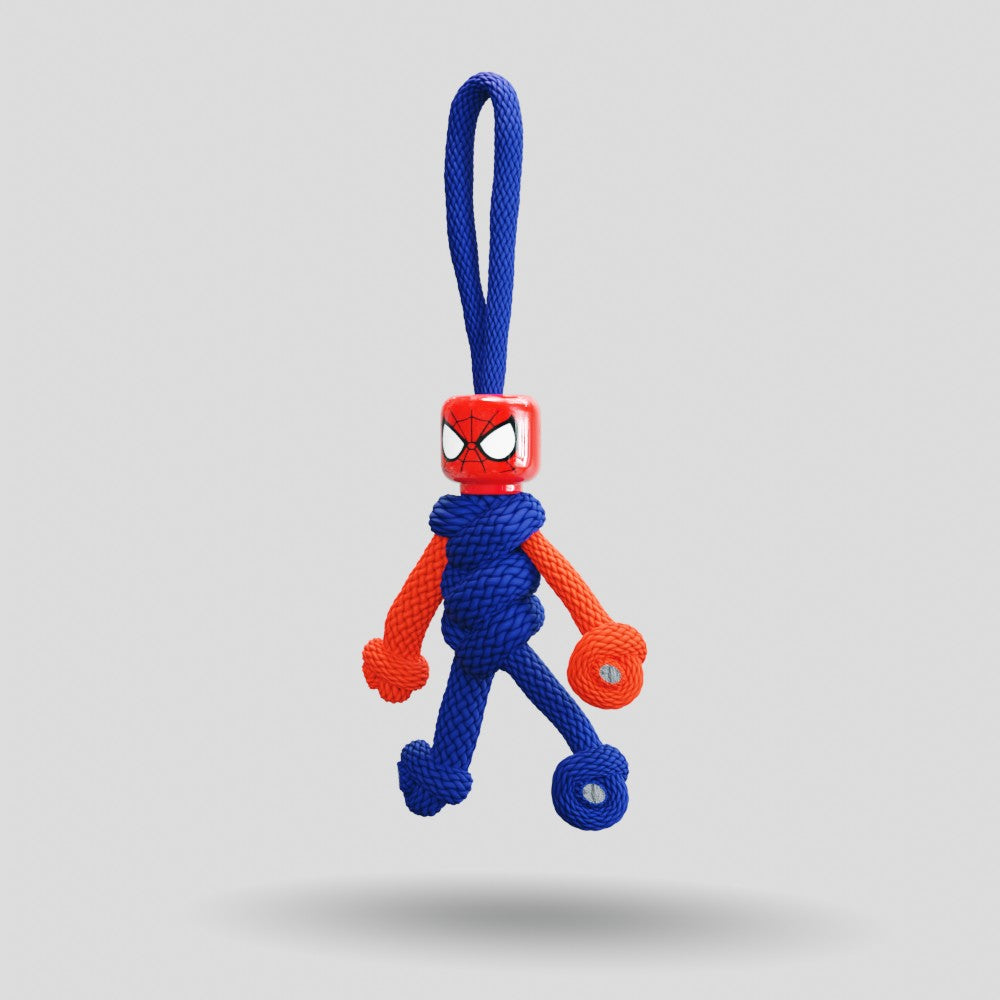 Spiderman Paracord Buddy Keychain
