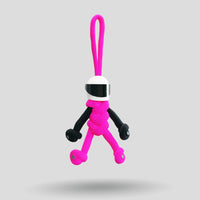 Thumbnail for Hot Pink Biker Buddy Paracord Keychain